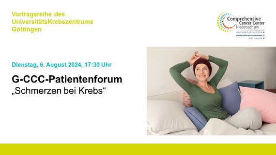 G-CCC Patientenforum "Schmerzen bei Krebs"