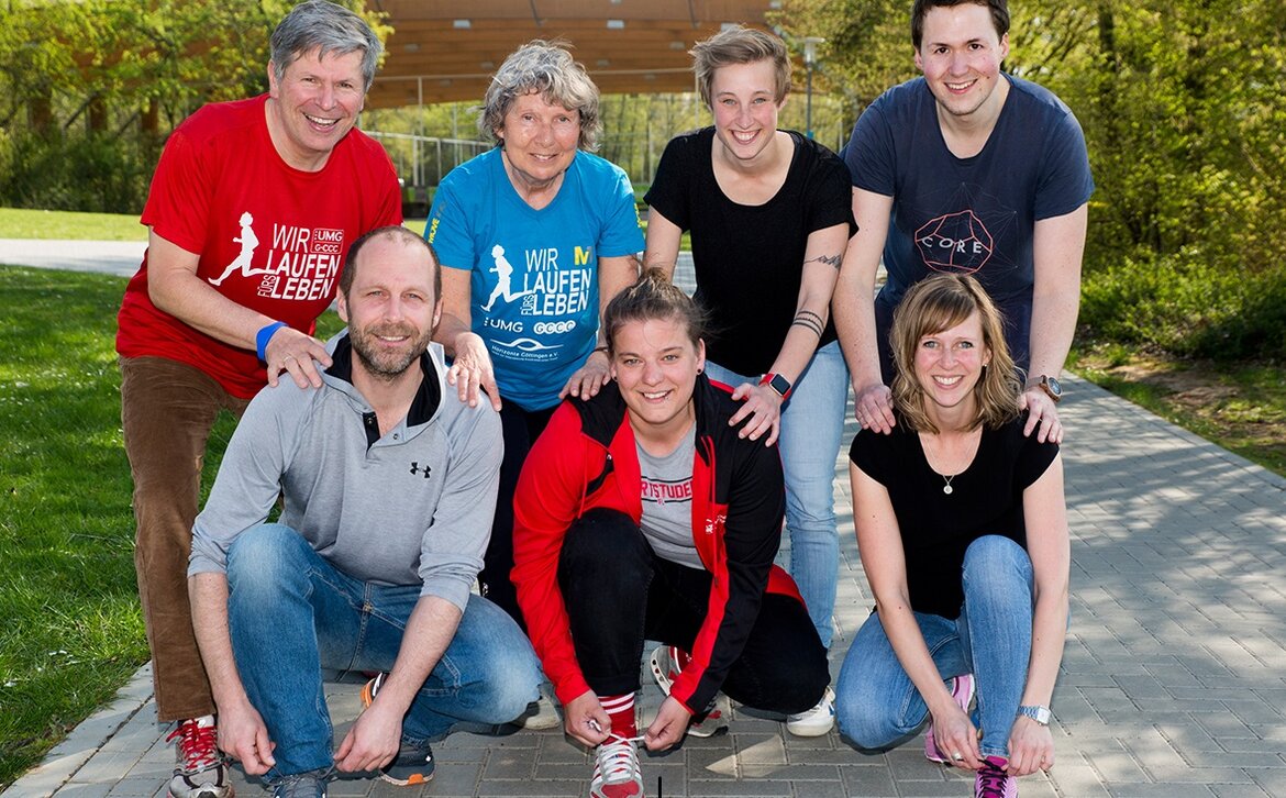 "Laufen für's Leben"-Gruppenfoto